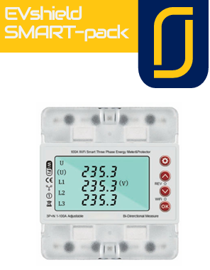 EVshield SMART-Pack slimme energiemeter en beveiligingsmodule voor EV-laders
