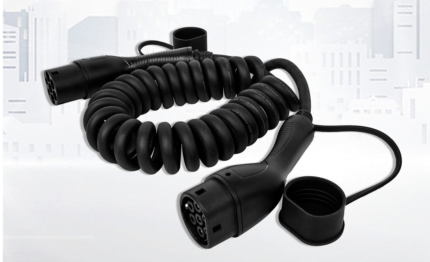 BlackCharge® Flex Laadkabel Type2 naar Type2 Mennekes – 7/11/22kW