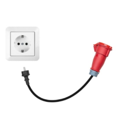 BlackCharge® CEE verloopstekkers - BlackCharge CEE 16A naar EU stopcontact