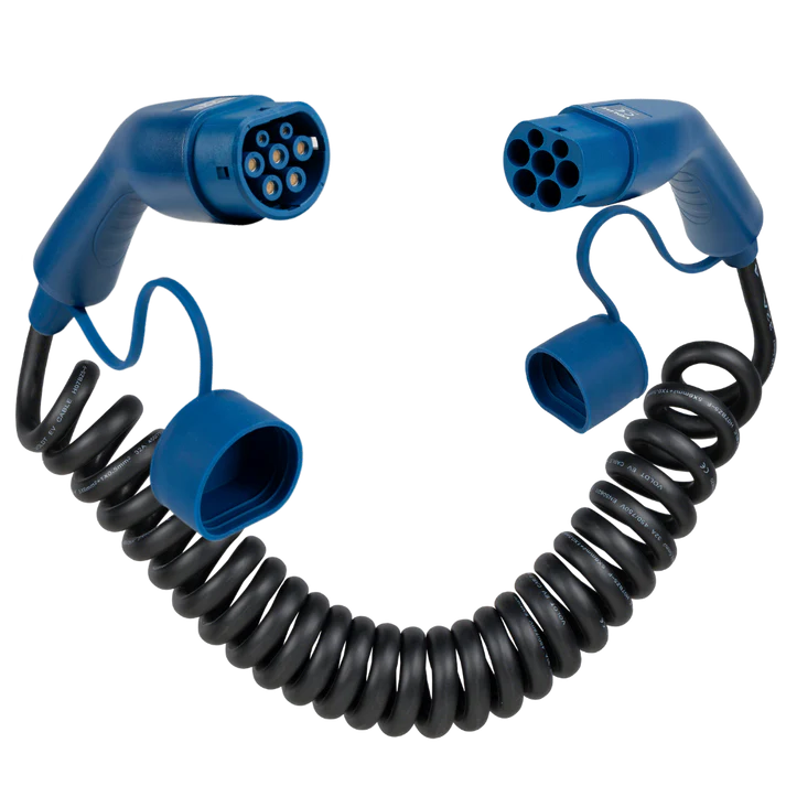 Voldt spiraalkabel Type 2 – 3.7 tot 22kW laadkabel, waterdicht en compact