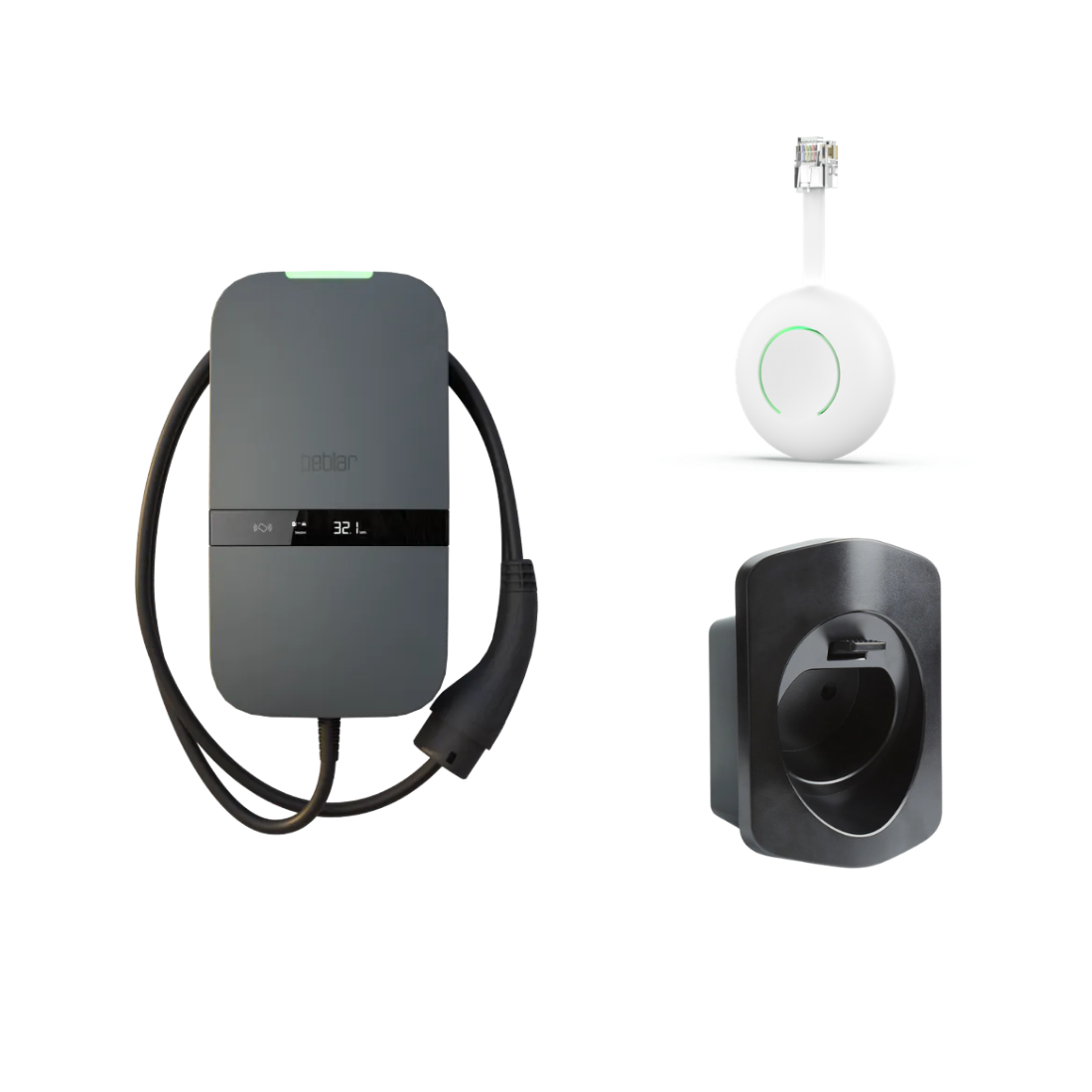 Peblar Home 11 kW Laadpaal met Vaste Kabel (HomeWizard Ready)