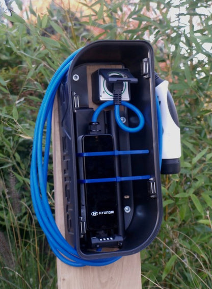 EVshield® Original - Transformeer je mobiele laadkabel in een vaste laadoplossing voor elektrische auto's - BlackCharge 