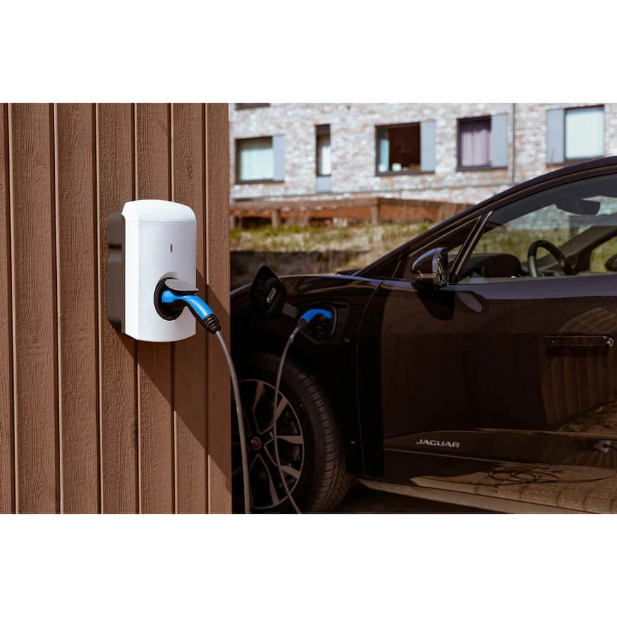 Alfen Eve Single S-line | 11 kW Laadstation | Socket of Vaste Kabel | Wit - BlackCharge Vaste kabel / Wit / Excl. Kabel