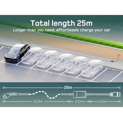 dé® 11kW Mobiele EV Thuislader – Type 2 | 7m–25m | Incl. CEE–Schuko verloop & kabelhouder