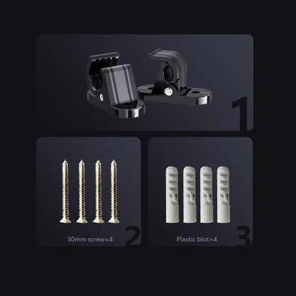 BlackCharge® Houder Clips voor Mobiele Thuislader – Wandmontage & Kabelbeheer - BlackCharge Default Title