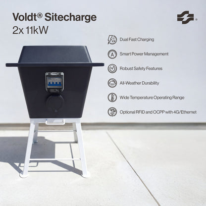 Voldt® Sitecharge - Dubbele Mobiele AC-Lader (Type 2)