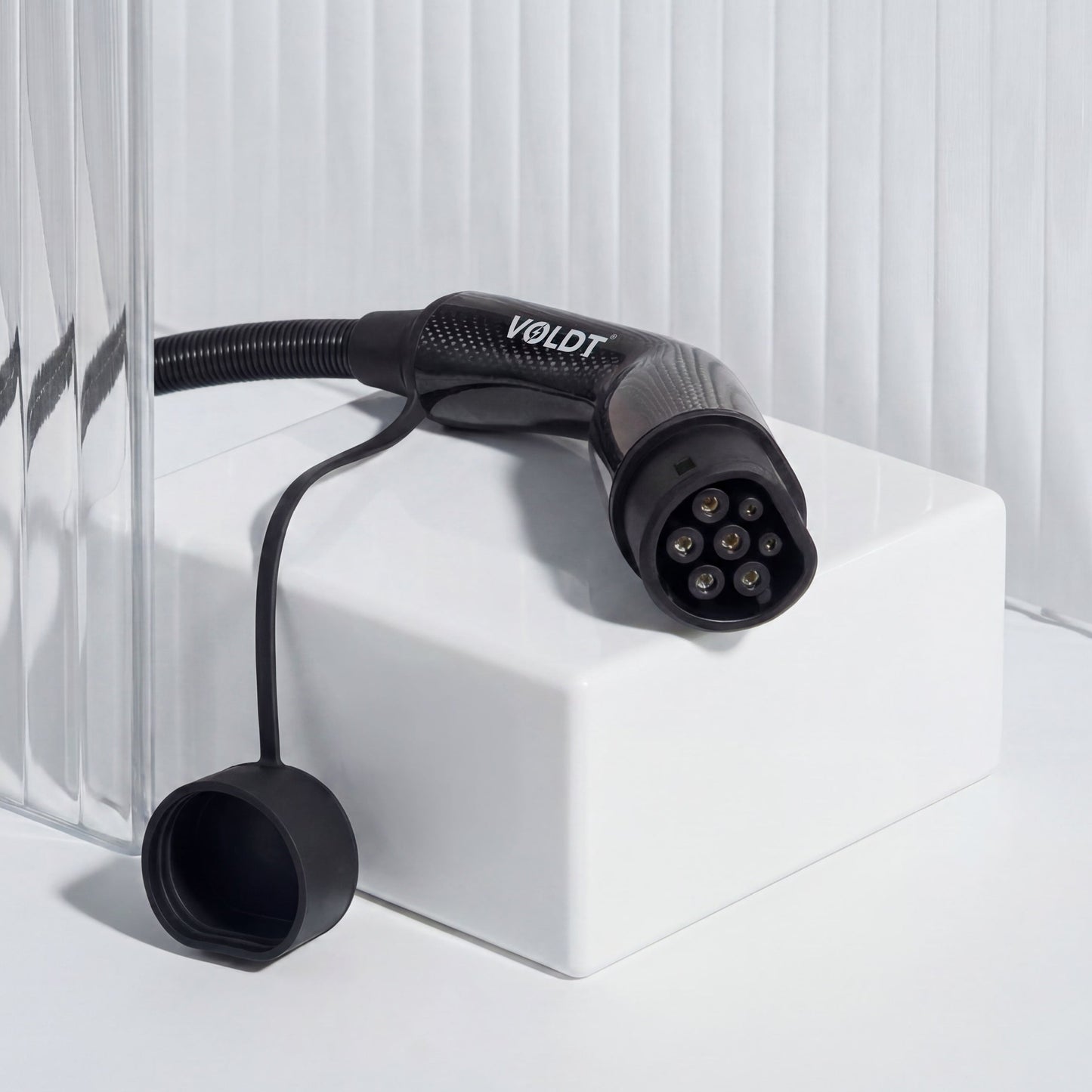 Voldt® Type 2 Carbon Fibre Laadkabel (22kW) - Premium Design
